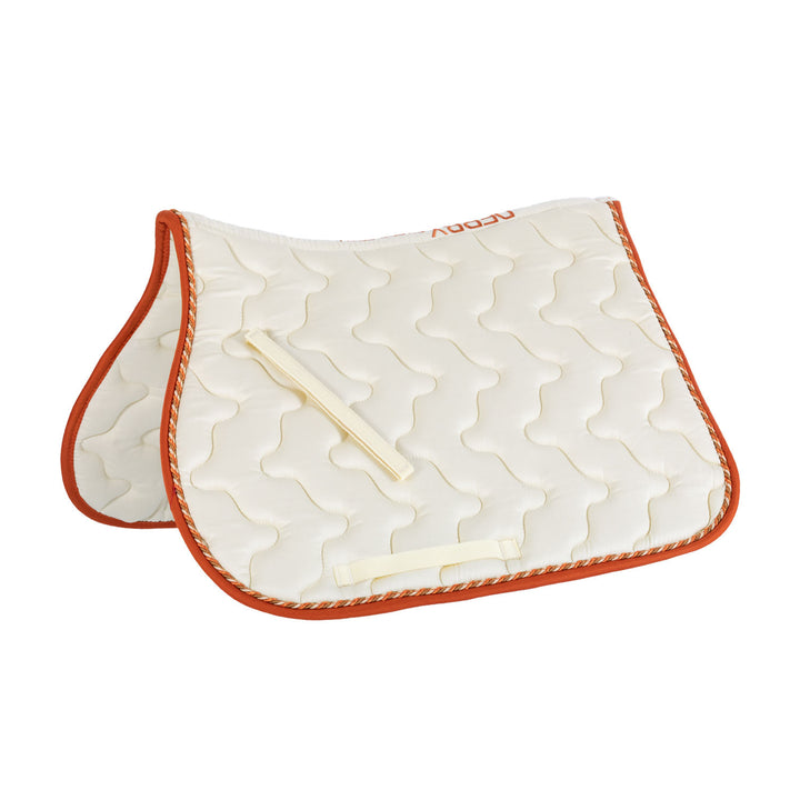 DERBY PONY SADDLE PAD CREAM/MULTI/ORANGE