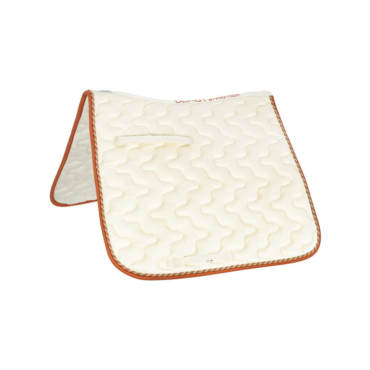 DERBY DRESSAGE SADDLE PAD CREAM/MULTI/ORANGE