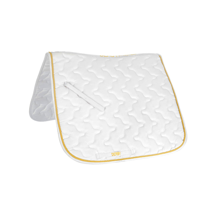 DERBY DRESSAGE SADDLE PAD WHITE/GOLD/WHITE