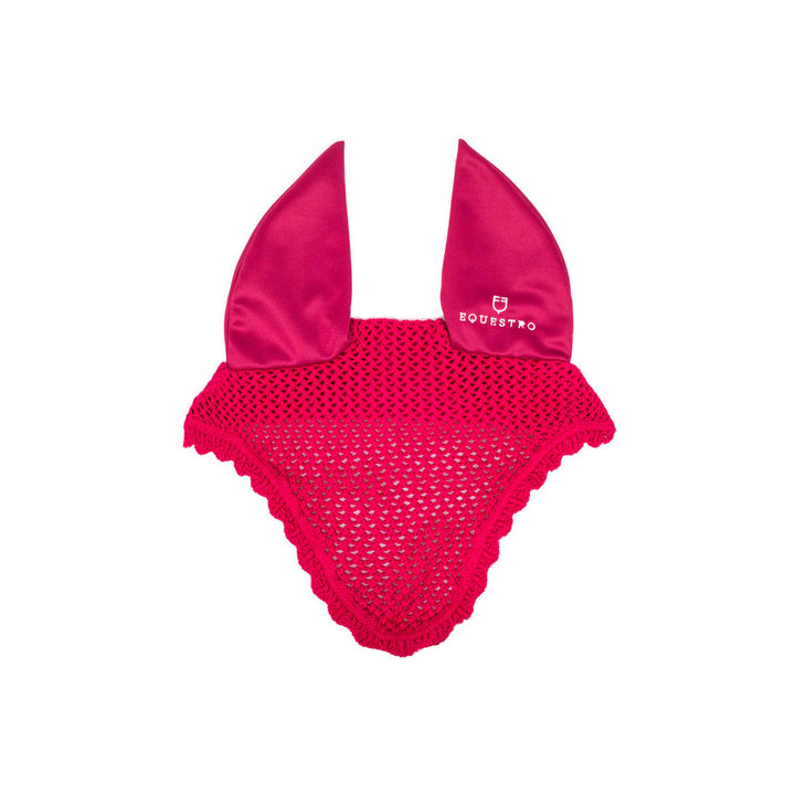 Pony fly veil with elastic ears FUCSIA