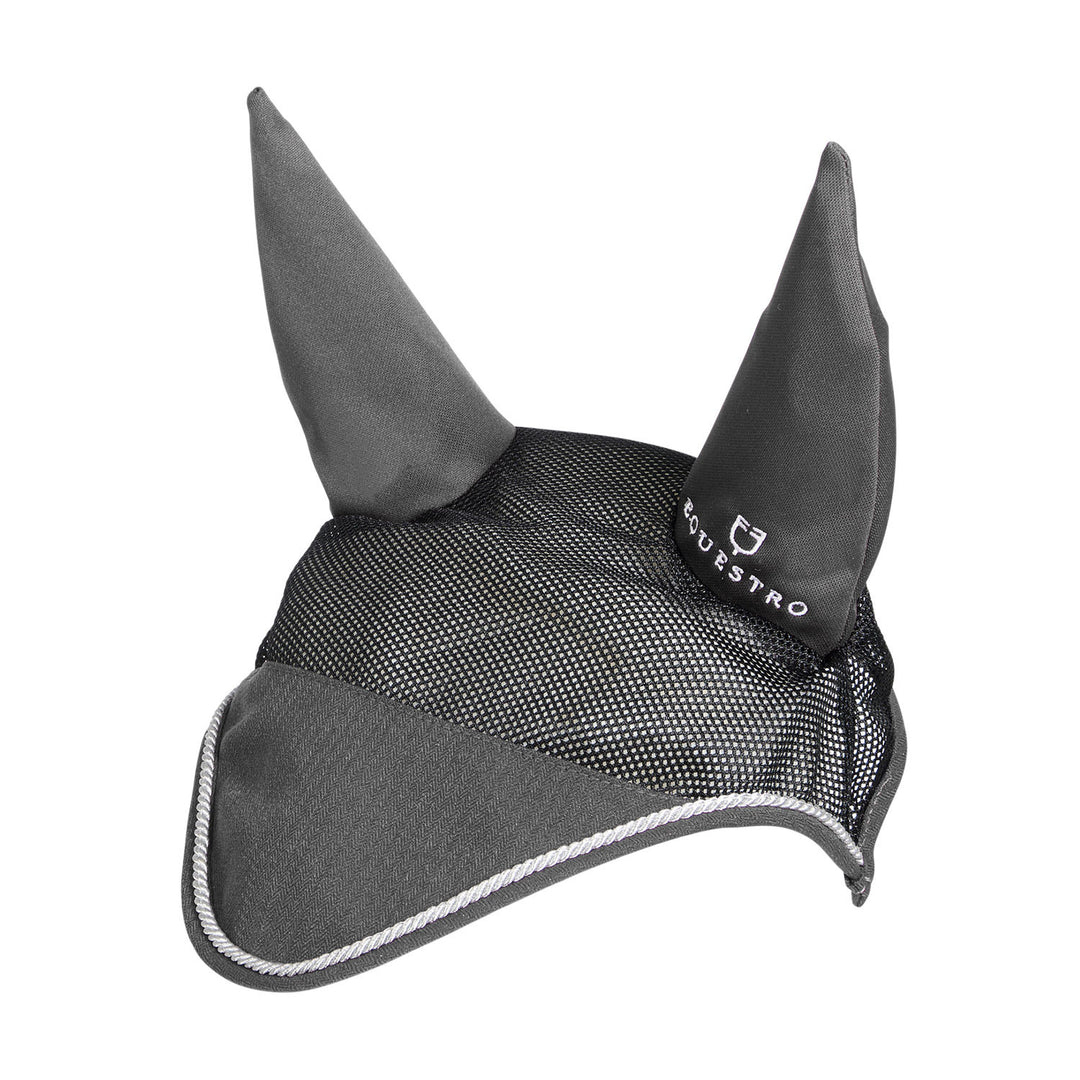 Cotton fly veil and perforated mesh fabric GREY