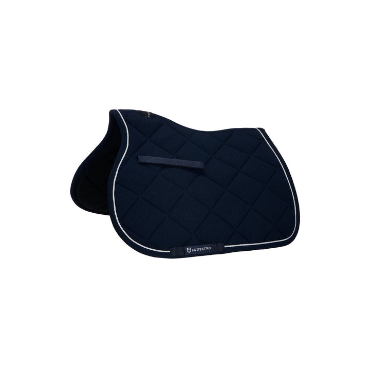 Pony jumping saddle pad in cotton with trimmi NAVY