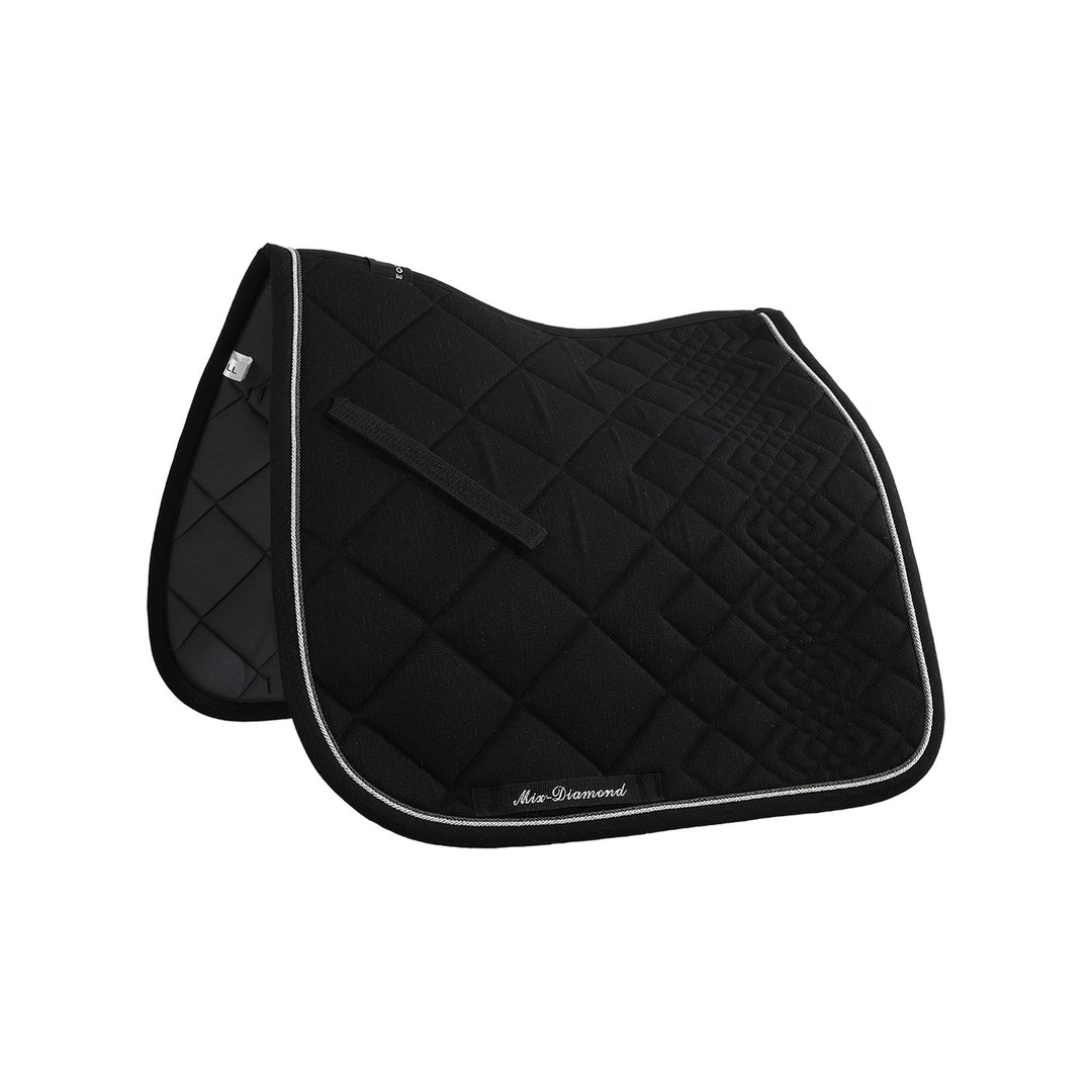 DIAMOND DRESSAGE SADDLE PAD BLACK