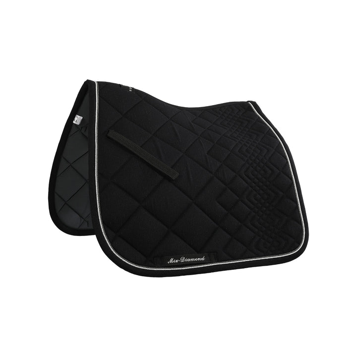 DIAMOND DRESSAGE SADDLE PAD BLACK