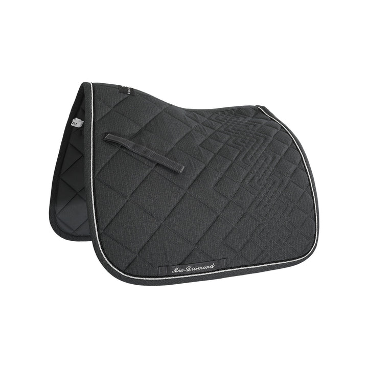 DIAMOND DRESSAGE SADDLE PAD GREY