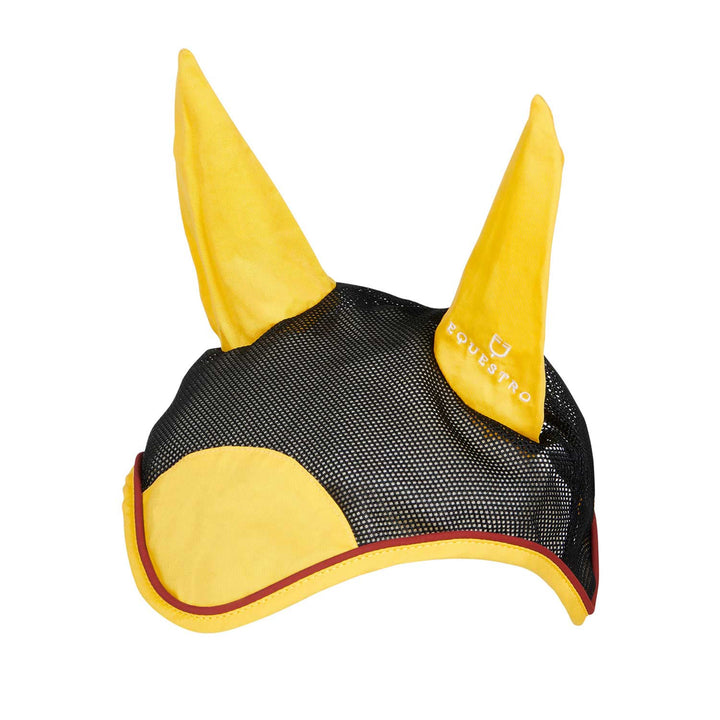 Cotton and microfiber fly veil BLACK/RED/YELLOW