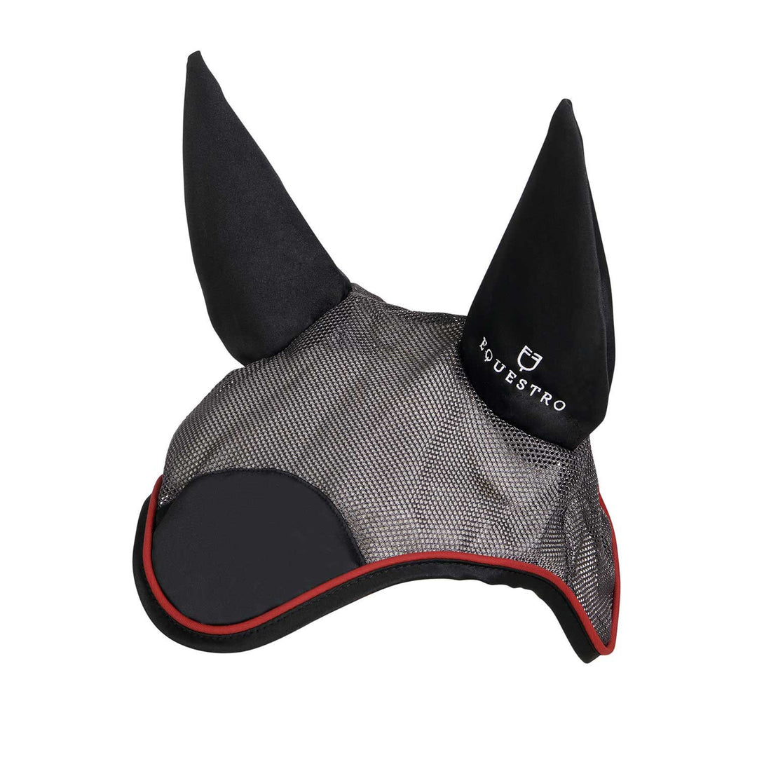 Cotton and microfiber fly veil GREY/RED/BLACK