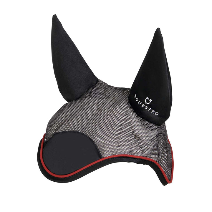 Cotton and microfiber fly veil GREY/RED/BLACK