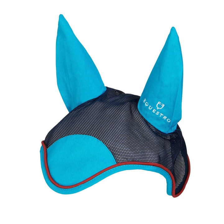 Cotton and microfiber fly veil TURQUOISE/RED/NAVY