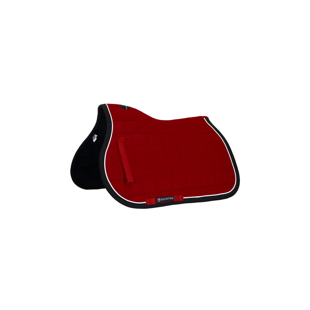 Tricolor jumping pony saddle pad RED/BLACK