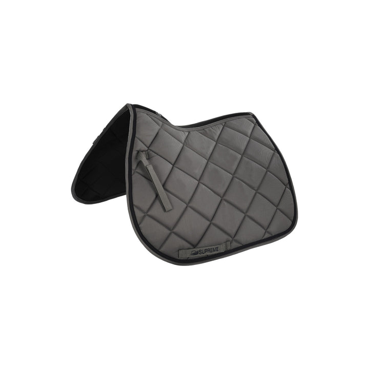 Quilted pony jumping saddle GREY/NAVY