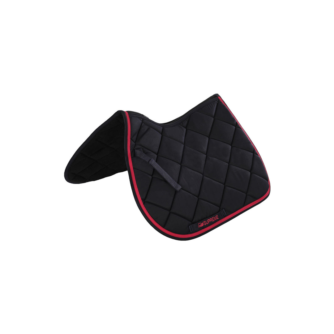Quilted pony jumping saddle NAVY/FUCSIA