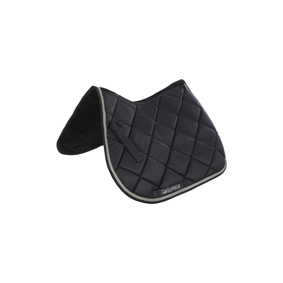 Quilted pony jumping saddle NAVY/LIGHT GREY