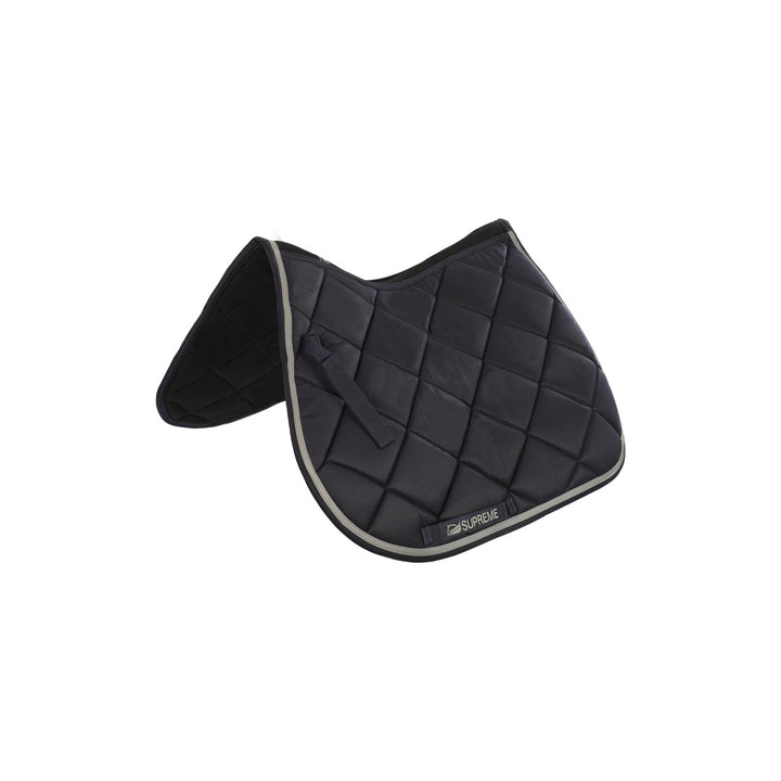 Quilted pony jumping saddle NAVY/LIGHT GREY