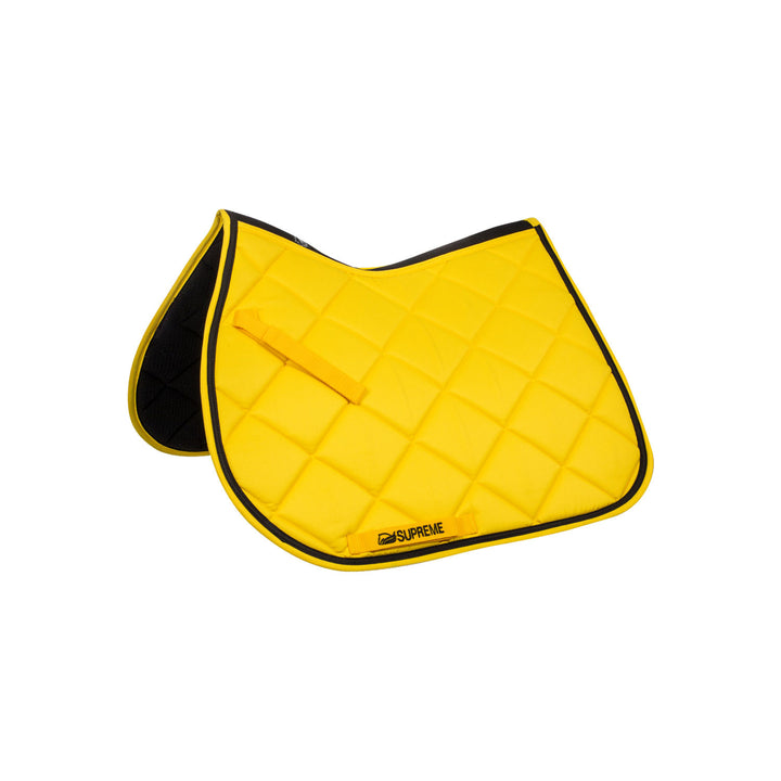 Quilted pony jumping saddle YELLOW/BLACK