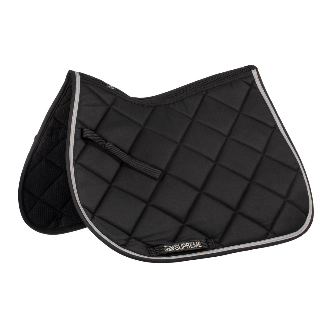 JUMPING QUILTED SADDLE PAD BLACK/LIGHT GREY