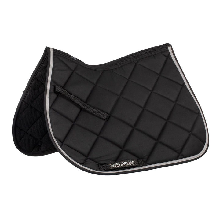 JUMPING QUILTED SADDLE PAD BLACK/LIGHT GREY