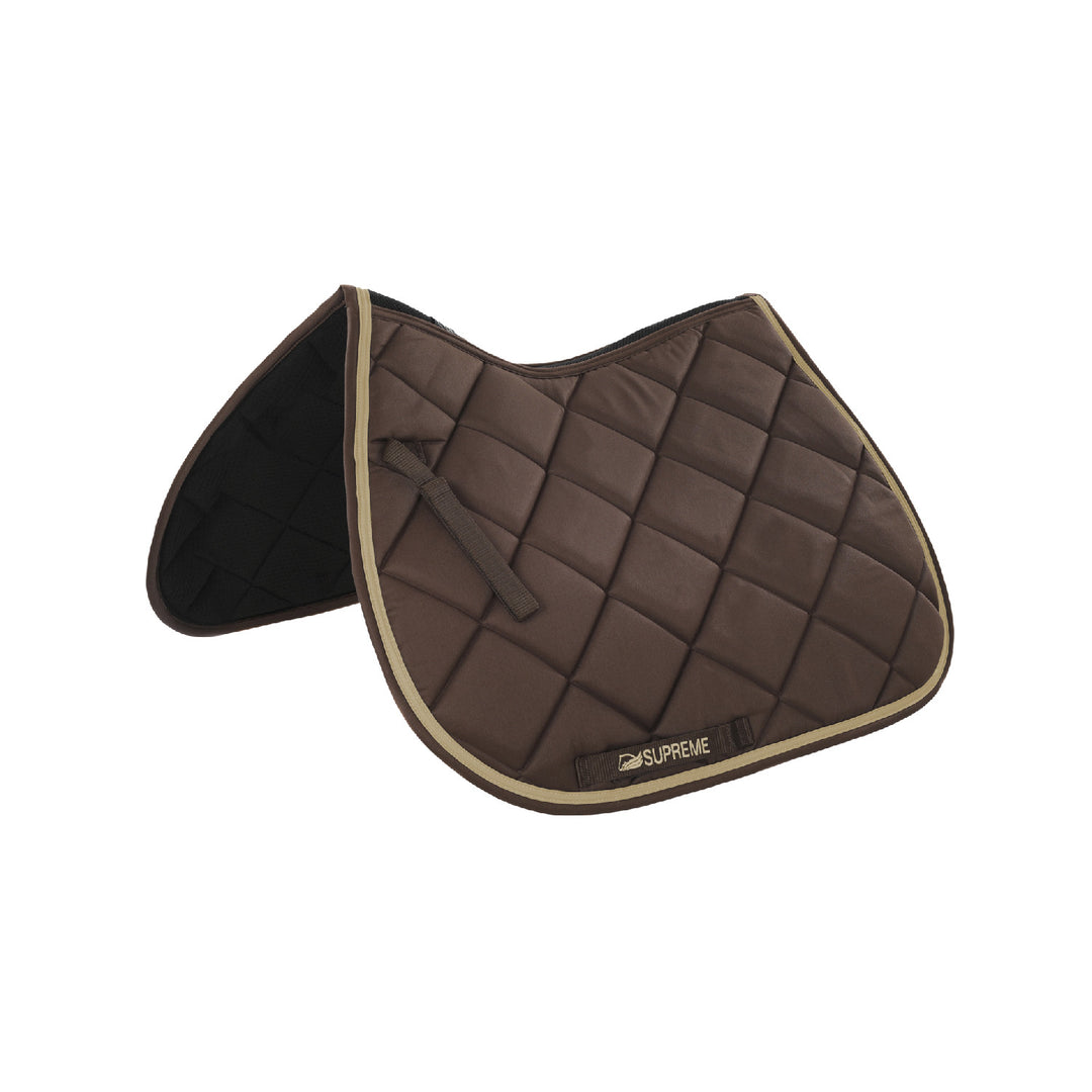 JUMPING QUILTED SADDLE PAD BROWN/BEIGE