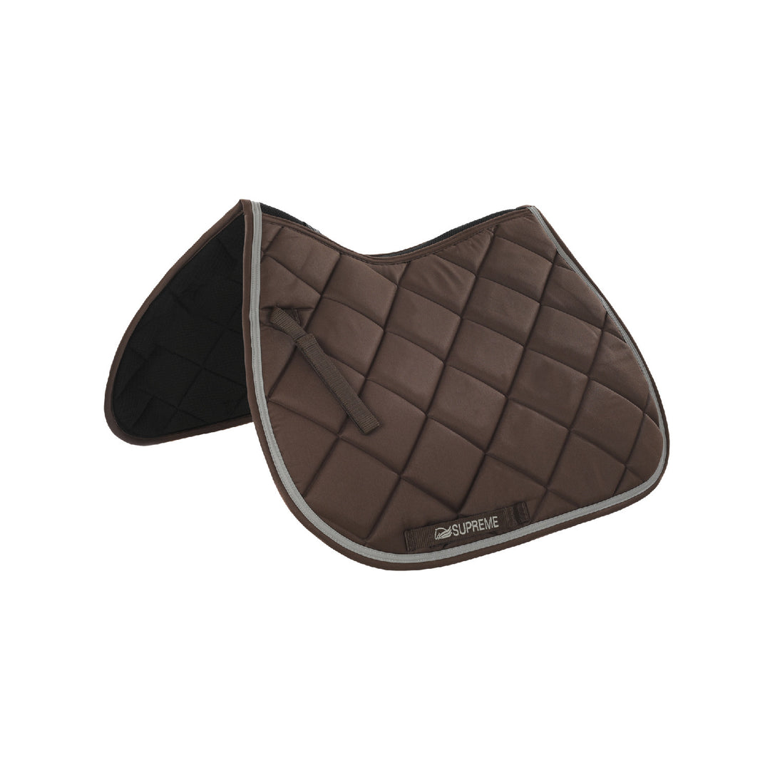 JUMPING QUILTED SADDLE PAD BROWN/LIGHT GREY