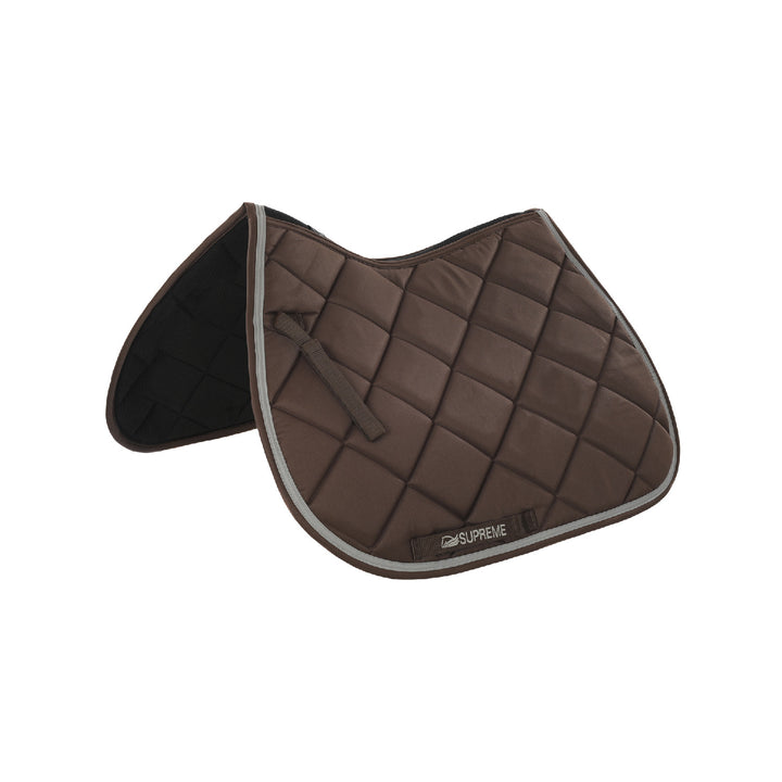 JUMPING QUILTED SADDLE PAD BROWN/LIGHT GREY