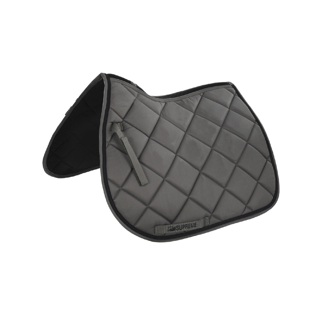 JUMPING QUILTED SADDLE PAD GREY/NAVY