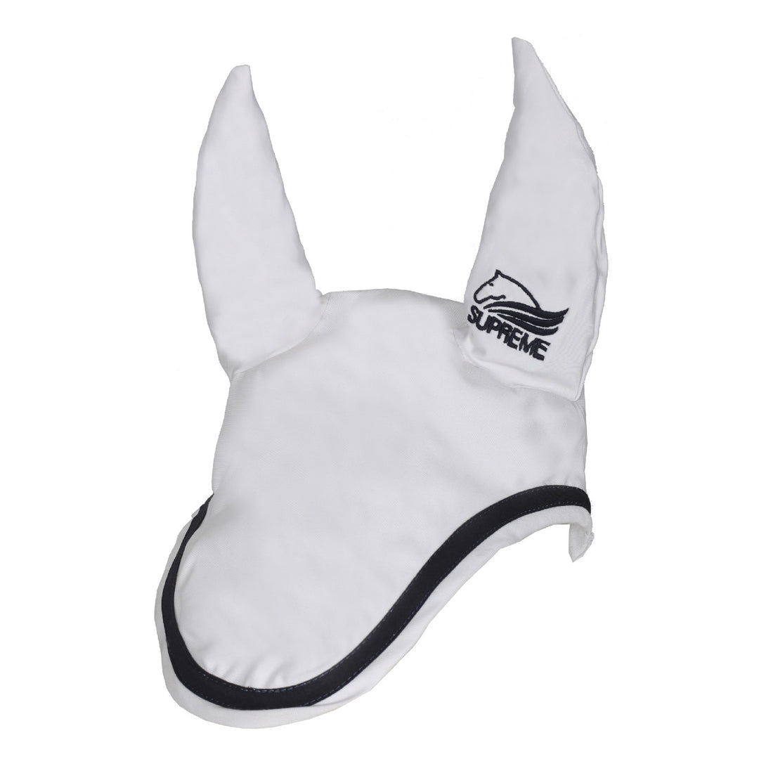 HORSE COTTON FLY VEIL WHITE/NAVY