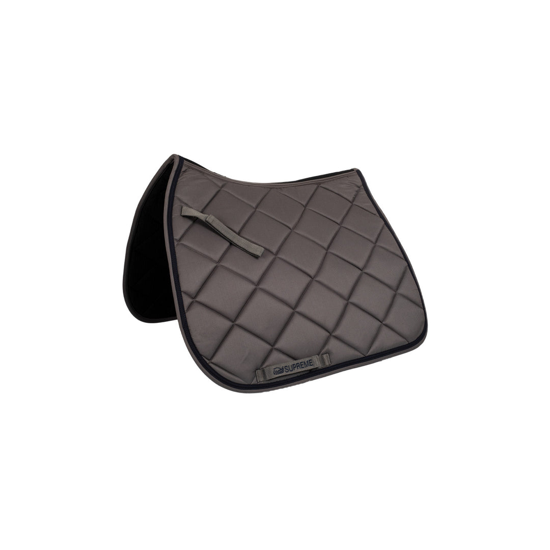 Quilted dressage saddle pad GREY/NAVY