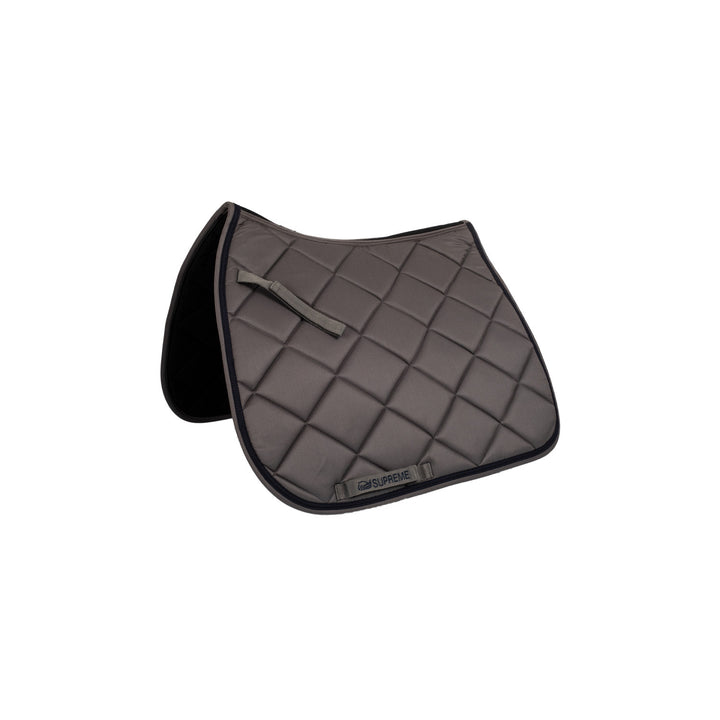 Quilted dressage saddle pad GREY/NAVY