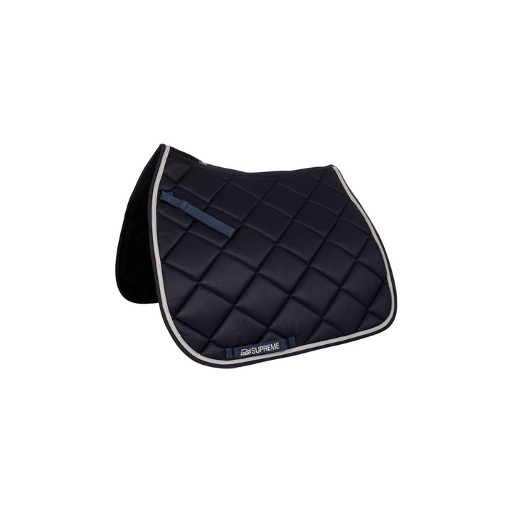 Quilted dressage saddle pad NAVY/LIGHT GREY