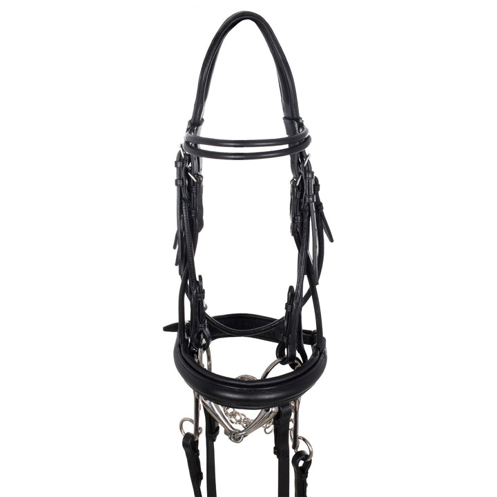 DRESSAGE BRIDLE DOUBLE ROUND BROWBAND