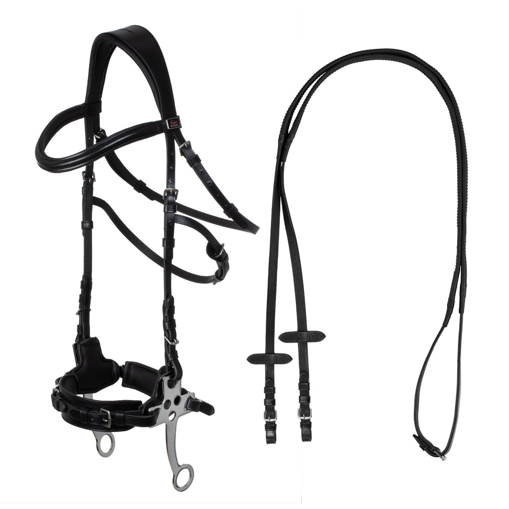 Hackamore bridle BLACK