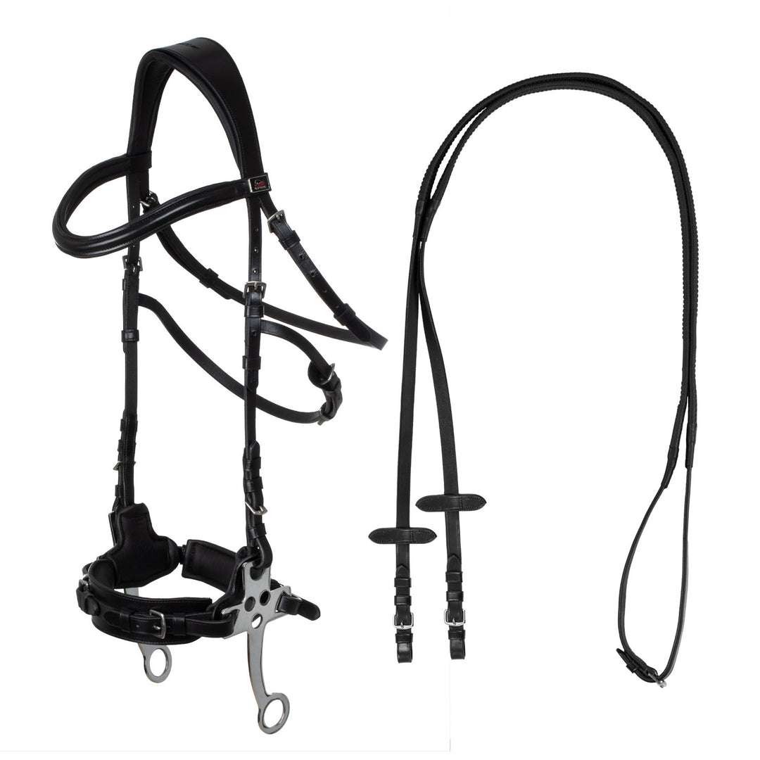 Hackamore bridle BLACK