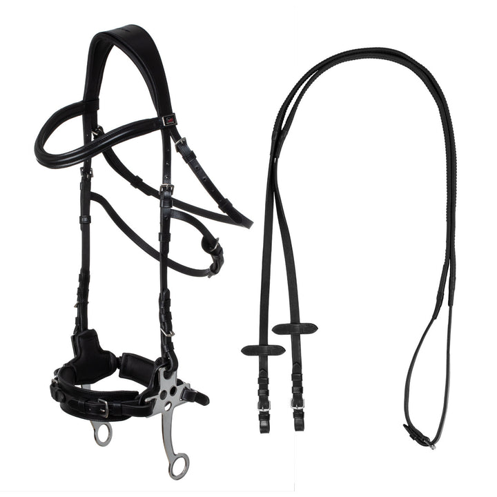 Hackamore bridle BLACK