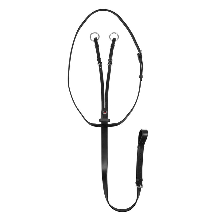 Running martingale with rubber stopper BLACK