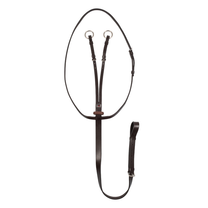 Running martingale with rubber stopper DARK BROWN