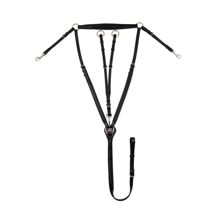 Padded breastplate with removable martingale