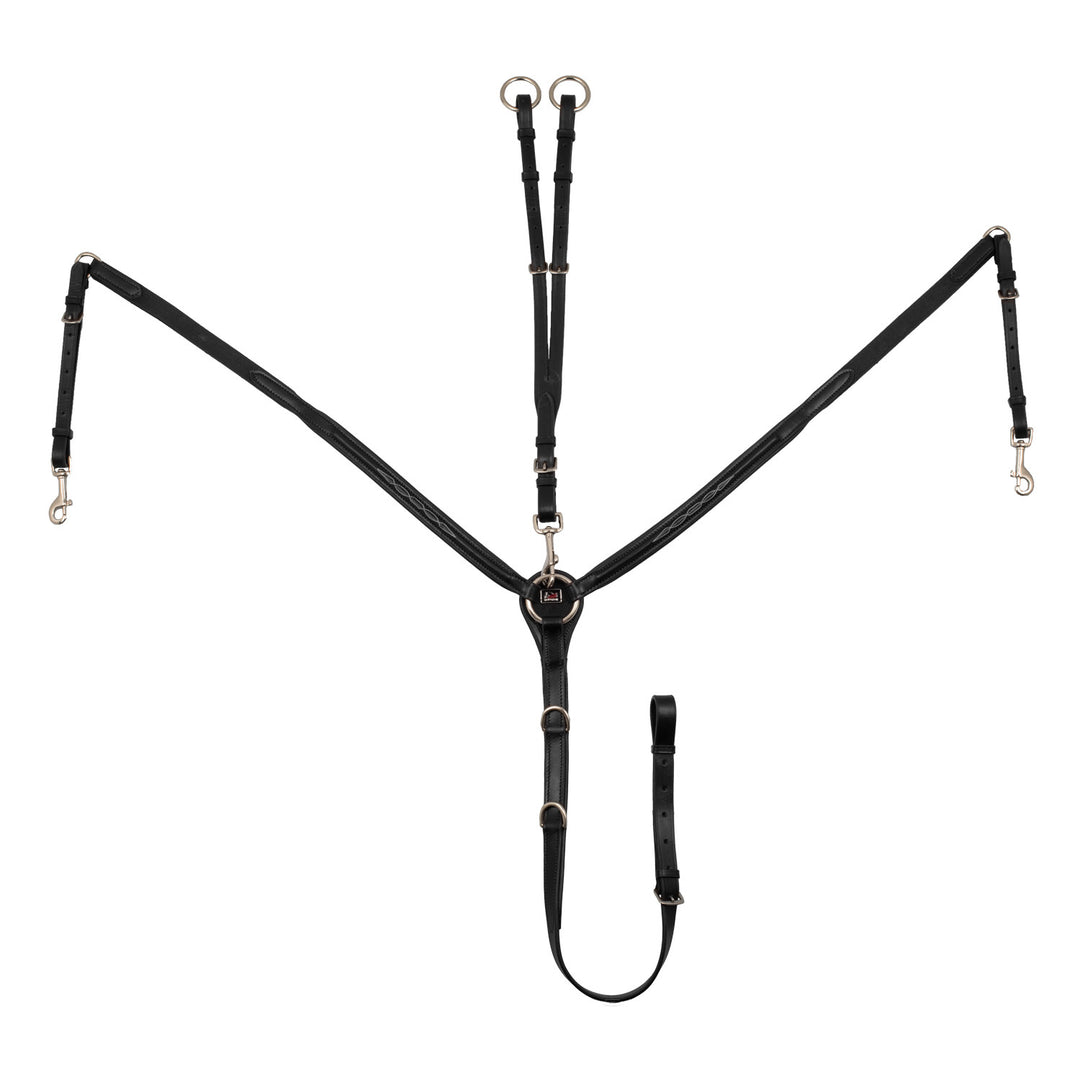 Contrast decorated breastplate BLACK