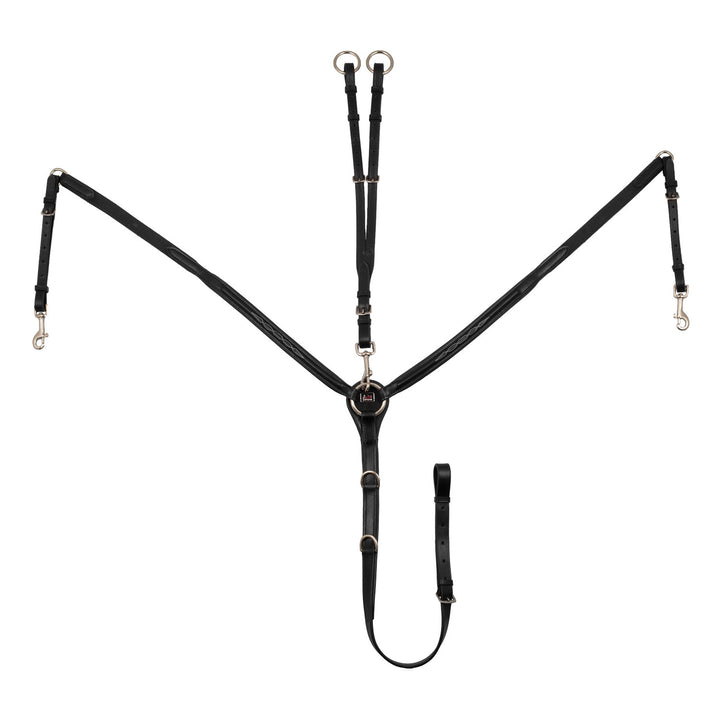 Contrast decorated breastplate BLACK