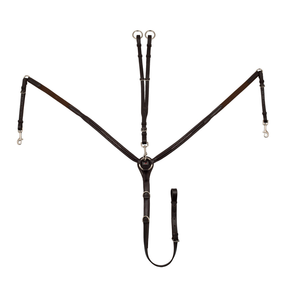 Contrast decorated breastplate BROWN