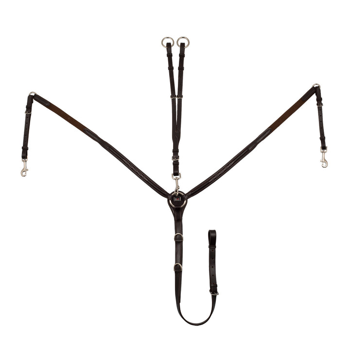 Contrast decorated breastplate BROWN