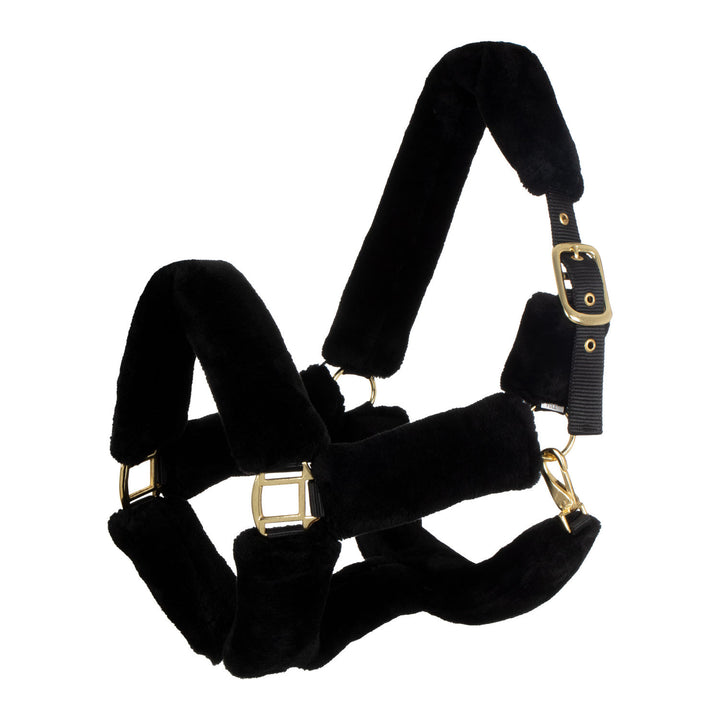 NYLON HALTER WITH SYNTHETIC WOOL LINING PREMI BLACK