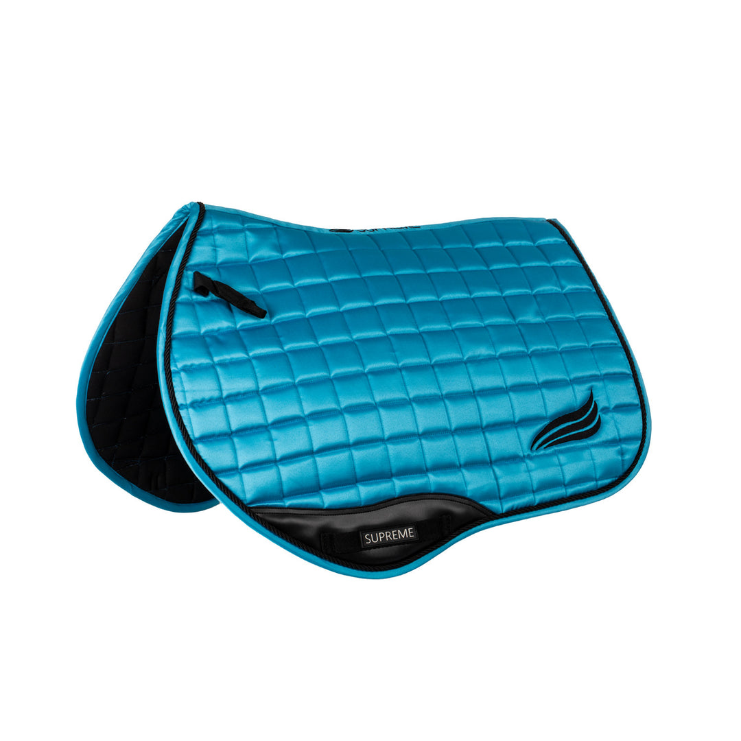Satin jumping saddle pad BLUE