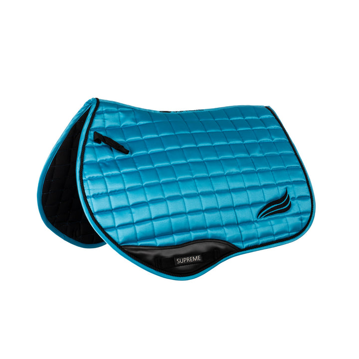 Satin jumping saddle pad BLUE