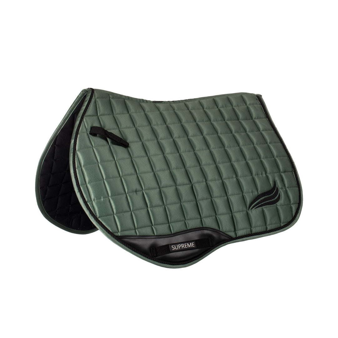 Satin jumping saddle pad HUNTER GREEN