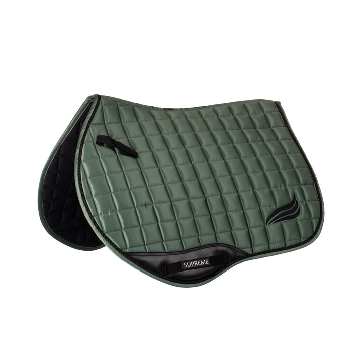 Satin jumping saddle pad HUNTER GREEN