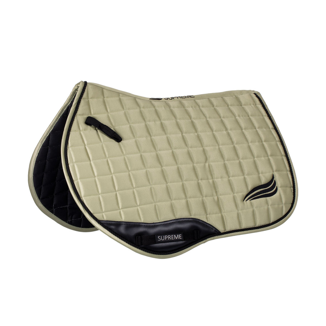 Satin jumping saddle pad LIGHT GREEN