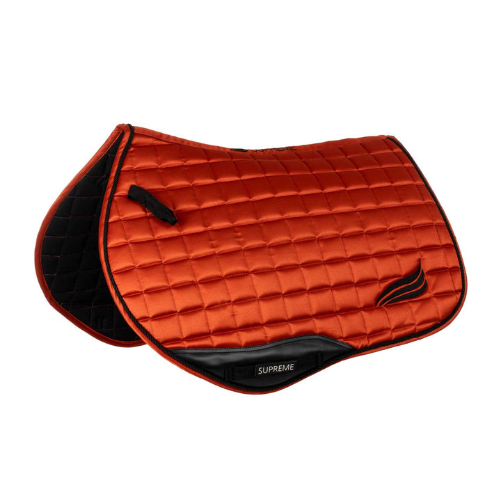 Satin jumping saddle pad ORANGE