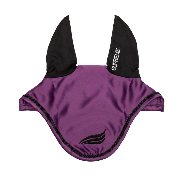 Satin fly veil with elastic ears VIOLET
