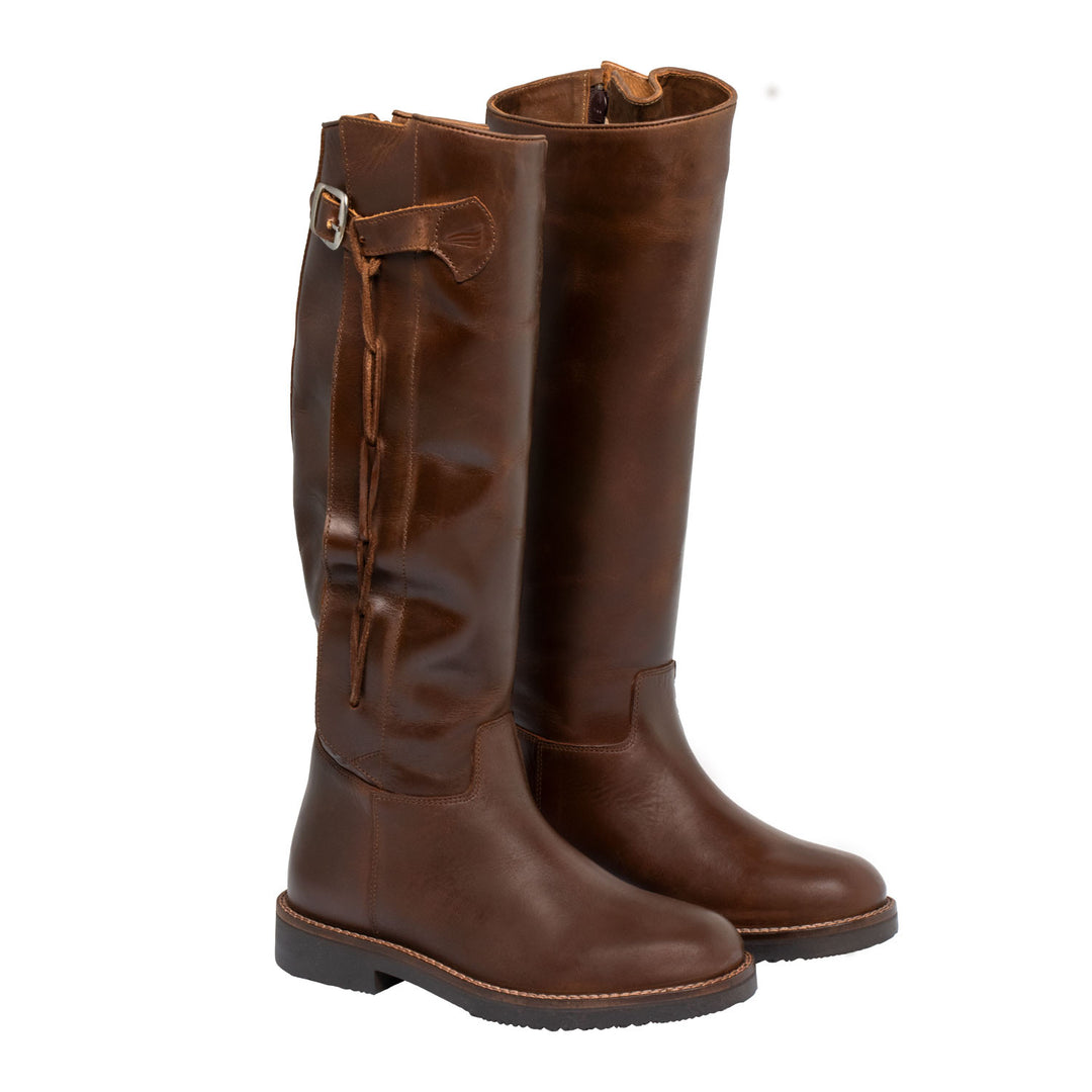 Unisex boots with breathable inner lining BROWN
