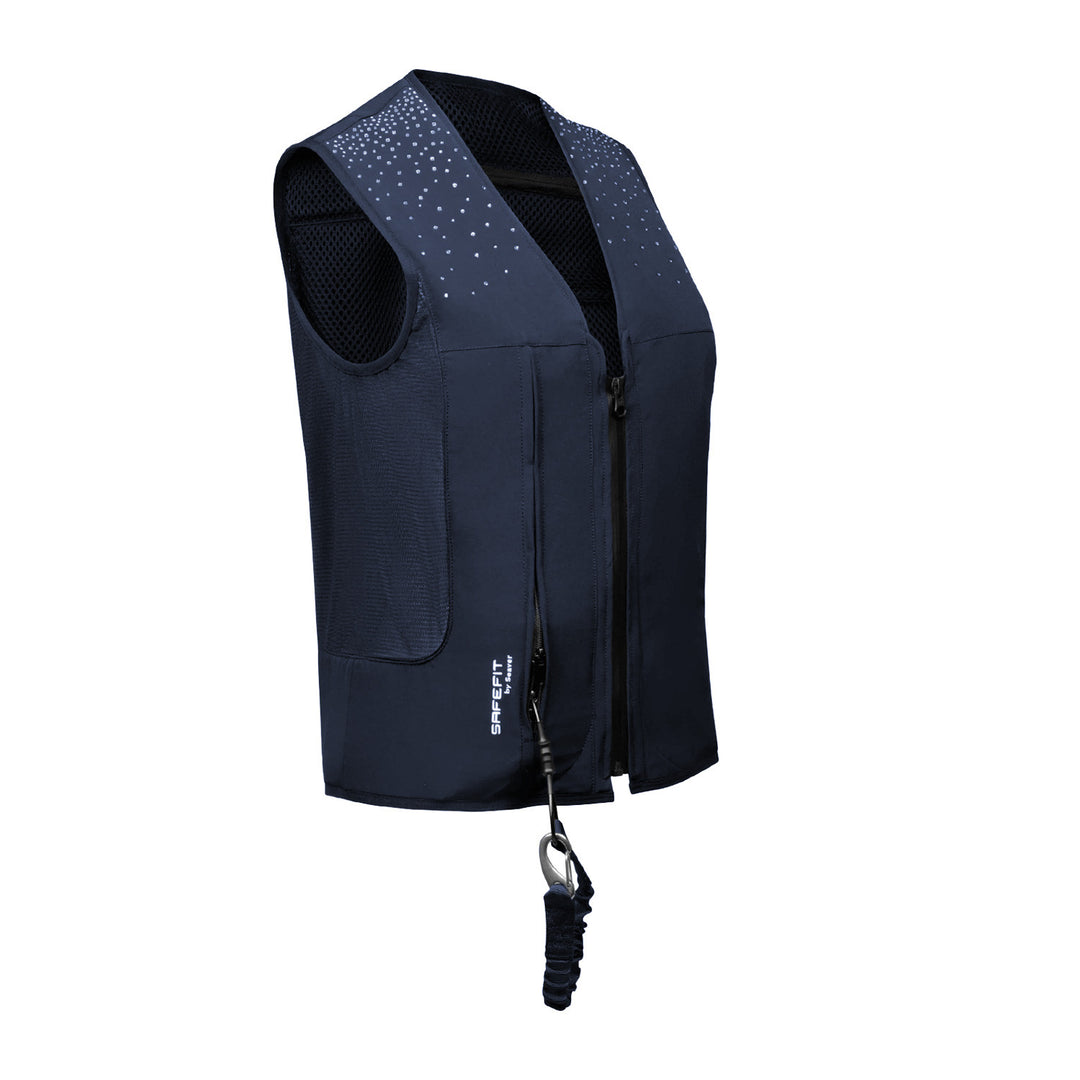 SAFE FIT CRYSTAL RAIN AIRBAG VEST NAVY